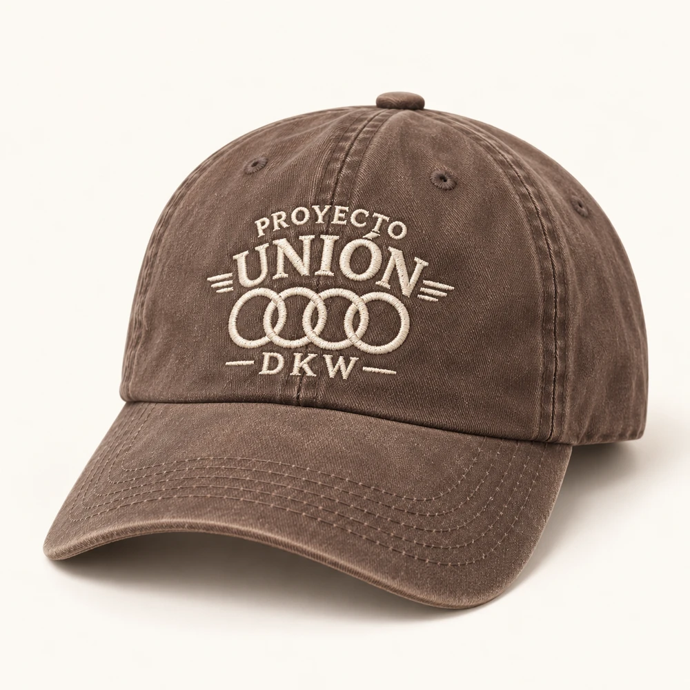 Gorra marrón Proyecto Unión DKW con logo bordado